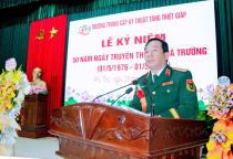 Trường Trung cấp Kỹ thuật Tăng thiết giáp tổ chức Lễ Kỷ niệm 50 năm ngày Truyền thống.