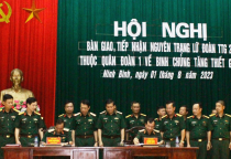 Hội nghị bàn giao, tiếp nhận Lữ đoàn Tăng thiết giáp 202 thuộc Quân đoàn 1 về Binh chủng Tăng thiết giáp