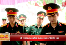 Hội thi công tác chuẩn bị ra quân huấn luyện năm 2024