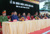 Lữ đoàn Xe tăng 215 ra quân huấn luyện năm 2024