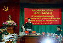 Hội nghị rút kinh nghiệm nhiệm vụ huấn luyện, xây dựng chính quy, quản lý kỷ luật; công tác bảo đảm vật chất, trường bắn, thao trường huấn luyện quý I năm 2024