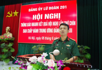 Đảng uỷ Lữ đoàn 201 thông báo nhanh kết quả Hội nghị lần thứ Chín Ban Chấp hành Trung ương Đảng khóa XIII
