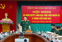 Hội nghị Đảng ủy ra Nghị quyết lãnh đạo thực hiện nhiệm vụ  6 tháng cuối năm 2024