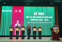 Trường Sĩ quan Tăng thiết giáp tổ chức bế mạc Hội thi Chủ nhiệm bộ môn giỏi năm học 2023 - 2024