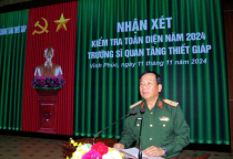 Binh chủng kiểm tra toàn diện năm 2024 đối với Trường Sĩ quan Tăng thiết giáp