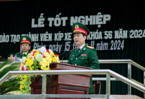 Trường Trung cấp Kỹ thuật Tăng thiết giáp tổ chức Lễ tốt nghiệp đào tạo thành viên kíp xe Tăng thiết giáp khóa 56 năm 2024