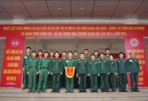 Trường Sĩ quan Tăng thiết giáp tham gia Hội thi Olympic Mác-Lênin, tư tưởng Hồ Chí Minh và nhận thức chính trị-xã hội trong nhà trường Quân đội lần thứ X, năm 2024.