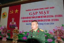 Trường Sĩ quan Tăng thiết giáp gặp mặt đoàn kết quân dân kỷ niệm 80 năm ngày thành lập Quân đội nhân dân Việt Nam