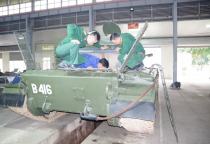 Cục Hậu cần - Kỹ thuật tổ chức nghiệm thu và bàn giao 02 xe T-59 sửa chữa tại Xưởng sửa chữa xe tăng x32