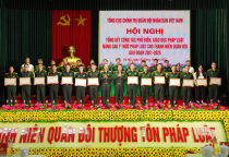 Lữ đoàn xe tăng 201 đăng cai tổ chức Hội nghị Tổng kết 5 năm thực hiện Kế hoạch tăng cường công tác phổ biến, giáo dục pháp luật nhằm nâng cao ý thức pháp luật cho thanh niên Quân đội giai đoạn 2021 - 2025