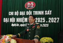 Tổ chức thành công Đại hội chi bộ Đại đội Trinh sát, Đảng bộ Lữ đoàn xe tăng 215