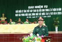 Kiểm tra, giao nhiệm vụ cho đại đội chiến sĩ Tăng thiết giáp Thực hiện nhiệm vụ A50