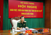 Tham dự Hội nghị quán triệt, triển khai phong trào “Bình dân học vụ số” trong Bộ Quốc phòng