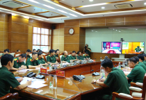 Tham dự Hội nghị trực tuyến rút kinh nghiệm nhiệm vụ huấn luyện, xây dựng chính quy, quản lý kỷ luật quý I năm 2025 và thực hiện nhiệm vụ A50