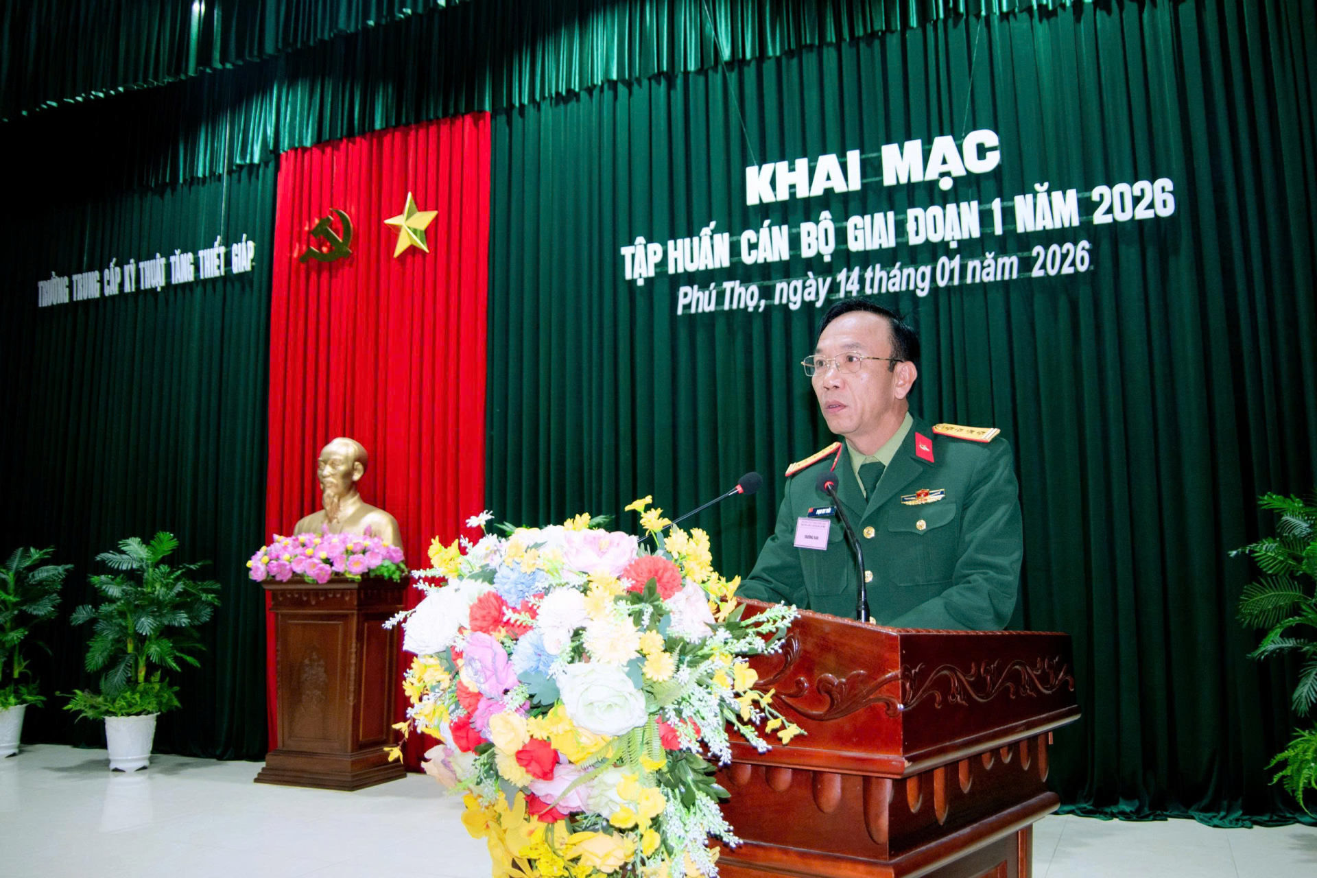 Trường Trung cấp Kỹ thuật Tăng thiết giáp tổ chức tập huấn cán bộ giai đoạn 1 năm 2026