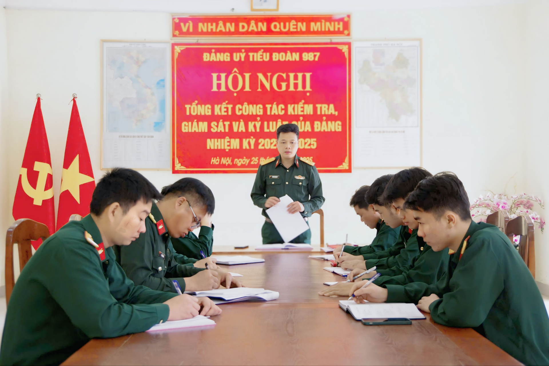 Tiểu đoàn vận tải 987 tổng kết công tác kiểm tra, giám sát và thi hành kỷ luật đảng nhiệm kỳ 2020 – 2025