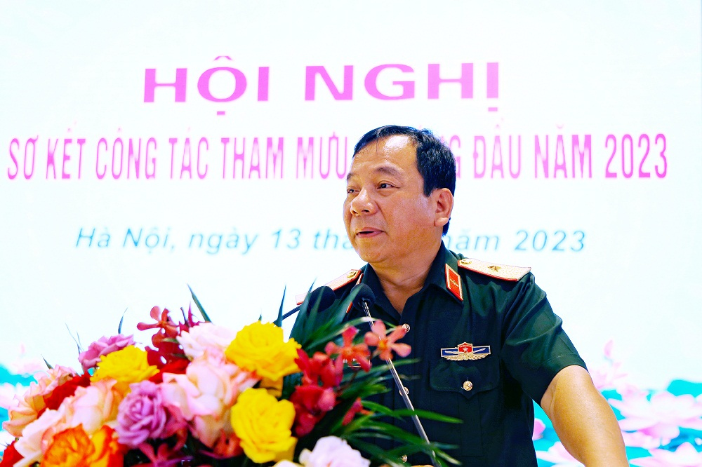 Hội nghị Sơ kết công tác Tham mưu 6 tháng đầu năm 2023