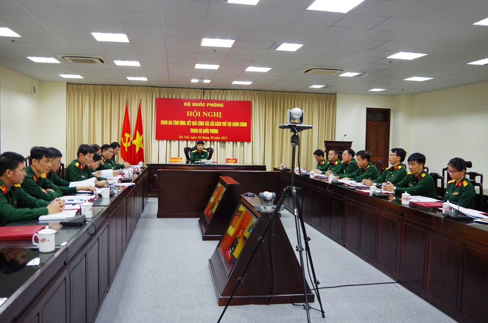 Hội nghị đánh giá tình hình, kết quả công tác cải cách thủ tục hành chính trong Bộ Quốc phòng