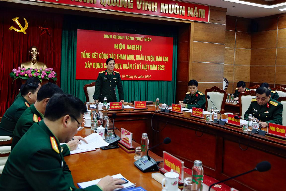 Hội nghị tổng kết công tác tham mưu, huấn luyện, đào tạo và xây dựng chính quy, quản lý kỷ luật năm 2023