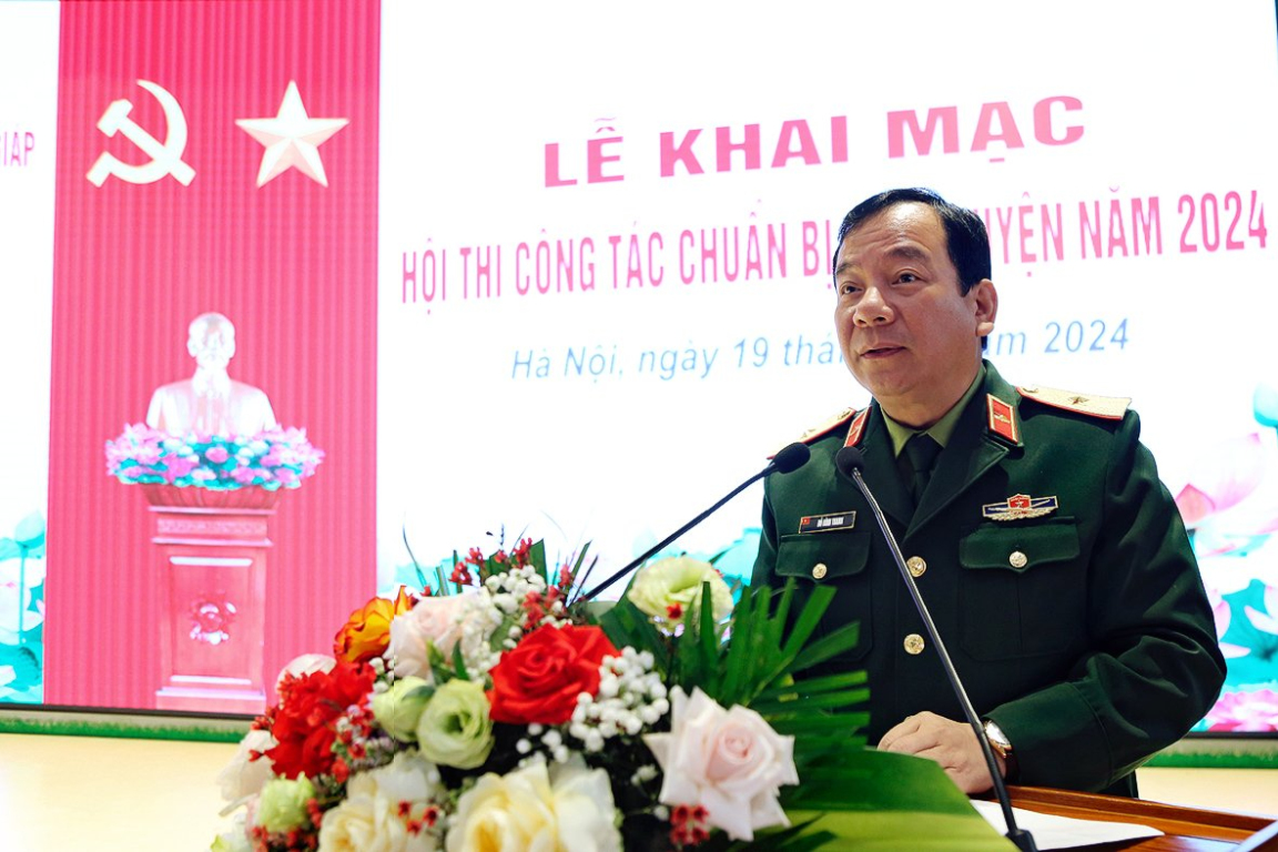 Khai mạc Hội thi công tác chuẩn bị huấn luyện năm 2024