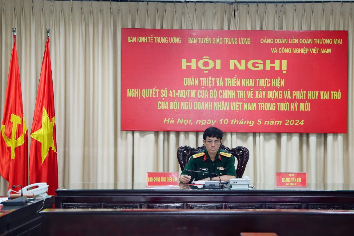 Tham gia Hội nghị trực tuyến quán triệt và triển khai thực hiện Nghị quyết số 41-NQ/TW của Bộ Chính trị về xây dựng và phát huy  vai trò của đội ngũ doanh nhân Việt Nam trong thời kỳ mới