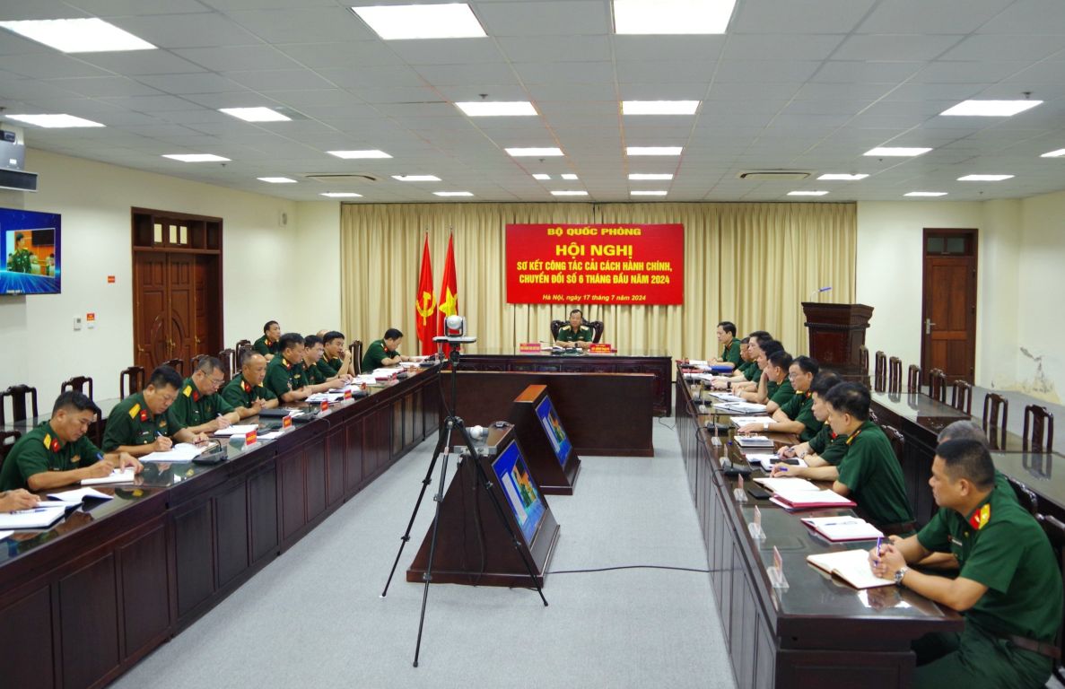 Tham gia Hội nghị trực tuyến Sơ kết công tác cải cách hành chính, chuyển đổi số 6 tháng đầu năm 2024