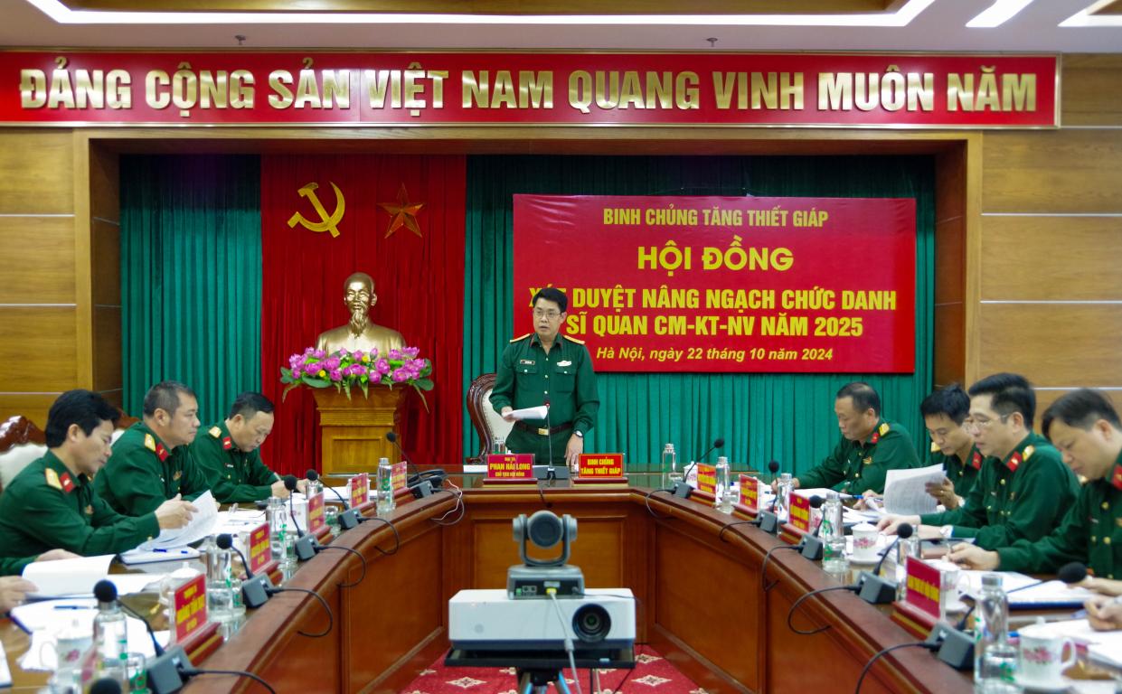 Xét duyệt, nâng ngạch và bãi miễn chức danh sĩ quan  chuyên môn - kỹ thuật - nghiệp vụ năm 2025