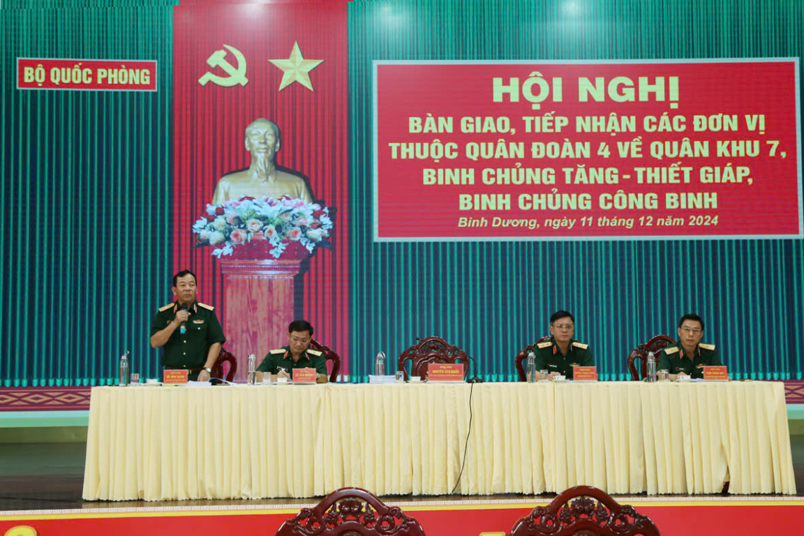 Bàn giao, tiếp nhận Lữ đoàn Tăng thiết giáp 22/QĐ4 về Binh chủng Tăng thiết giáp