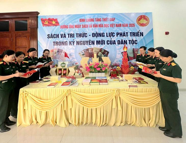Hội phụ nữ Bộ Tham mưu, Binh chủng Tăng thiết giáp tích cực hưởng ứng Ngày sách và Văn hóa đọc Việt Nam 21/4