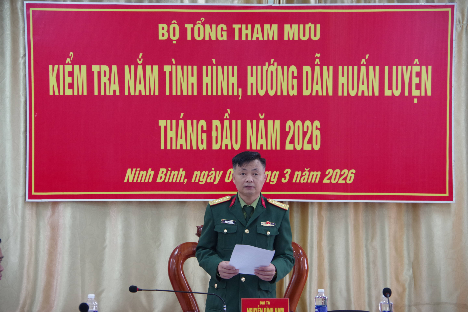 Bộ tổng Tham mưu kiểm tra, nắm tình hình và hướng dẫn huấn luyện tháng đầu năm 2026 tại Lữ đoàn TTG 202
