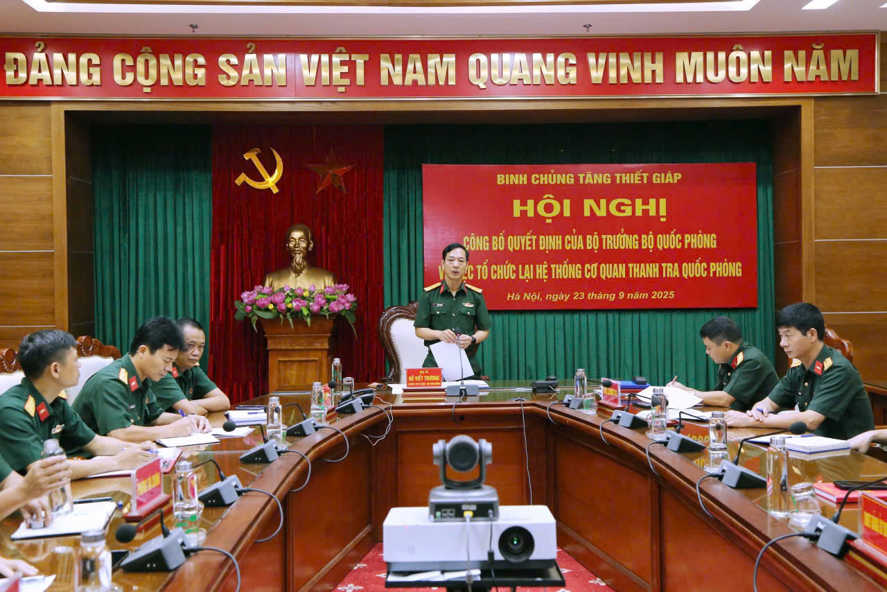 Hội nghị công bố Quyết định của Bộ Quốc phòng về việc Tổ chức lại hệ thống cơ quan Thanh tra quốc phòng