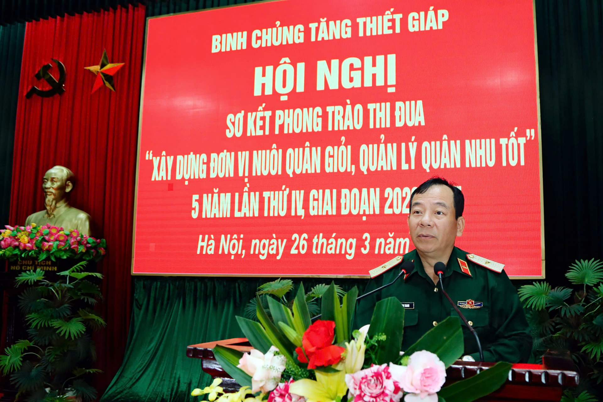 Binh chủng Tăng thiết giáp:  Sơ kết phong trào thi đua“Xây dựng đơn vị nuôi quân giỏi, quản lý quân nhu tốt” lần thứ IV, giai đoạn 2020-2025