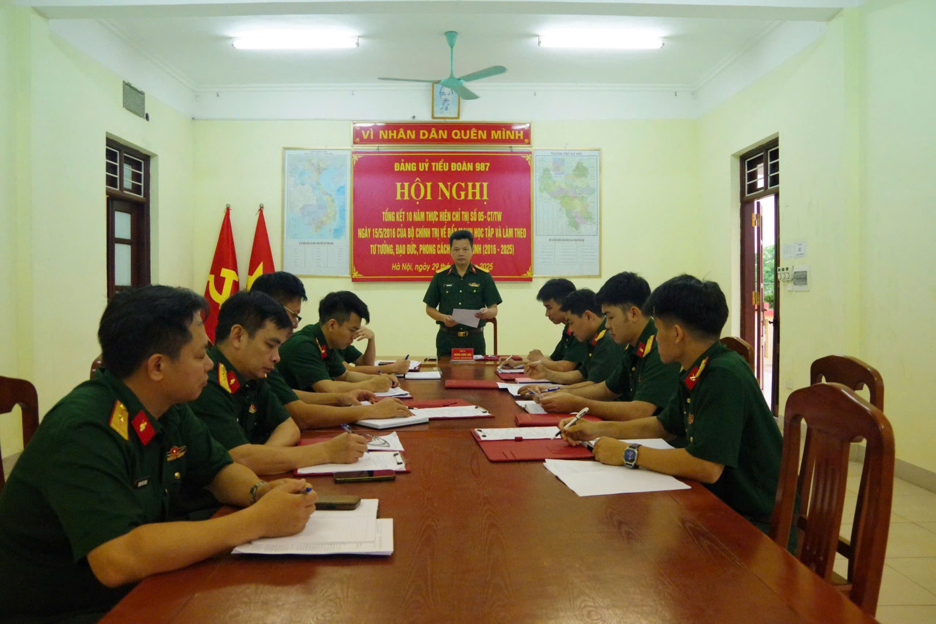 TIỂU ĐOÀN VẬN TẢI 987 TỔNG KẾT 10 NĂM THỰC HIỆN CHỈ THỊ SỐ 05 CỦA BỘ CHÍNH TRỊ