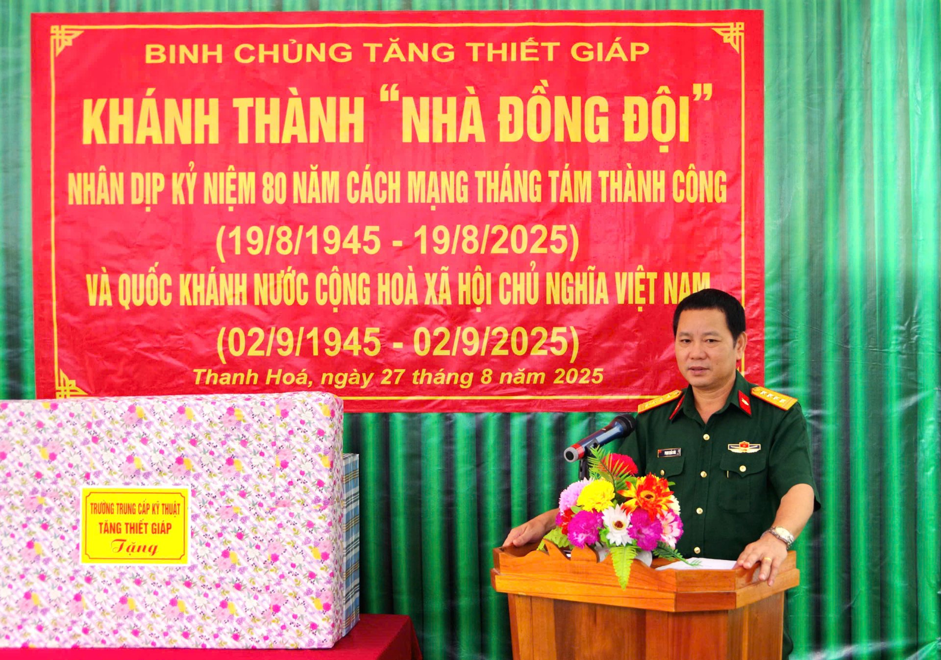 Bàn giao 03 “Nhà đồng đội” cho quân nhân có hoàn cảnh khó khăn Nhân kỷ niệm 80 năm Cách mạng tháng Tám thành công và Quốc khánh 2.9