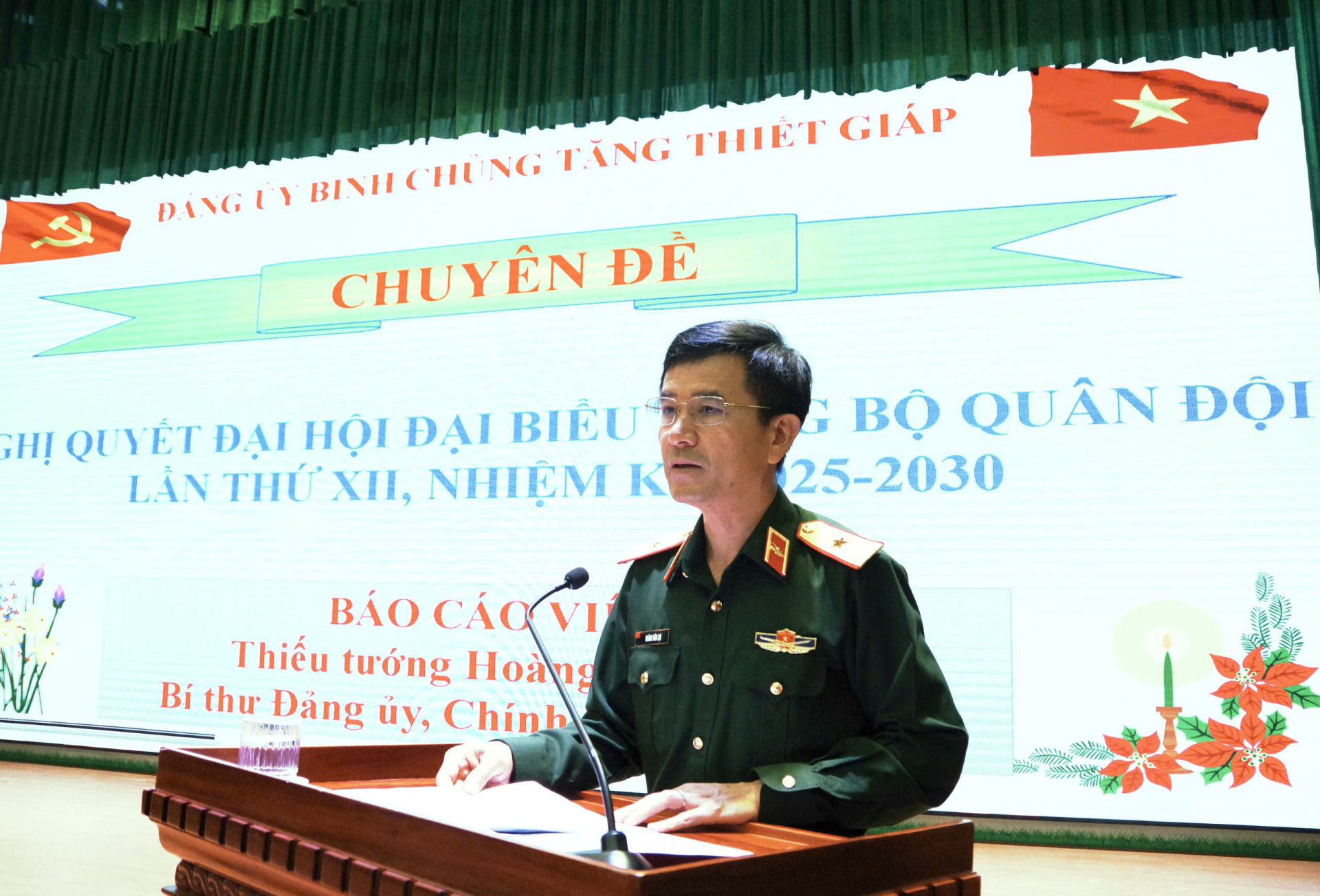 Hội nghị học tập, quán triệt, triển khai thực hiện Nghị quyết Đại hội đại biểu Đảng bộ Quân đội lân thứ XII, nhiệm kỳ 2025- 2030