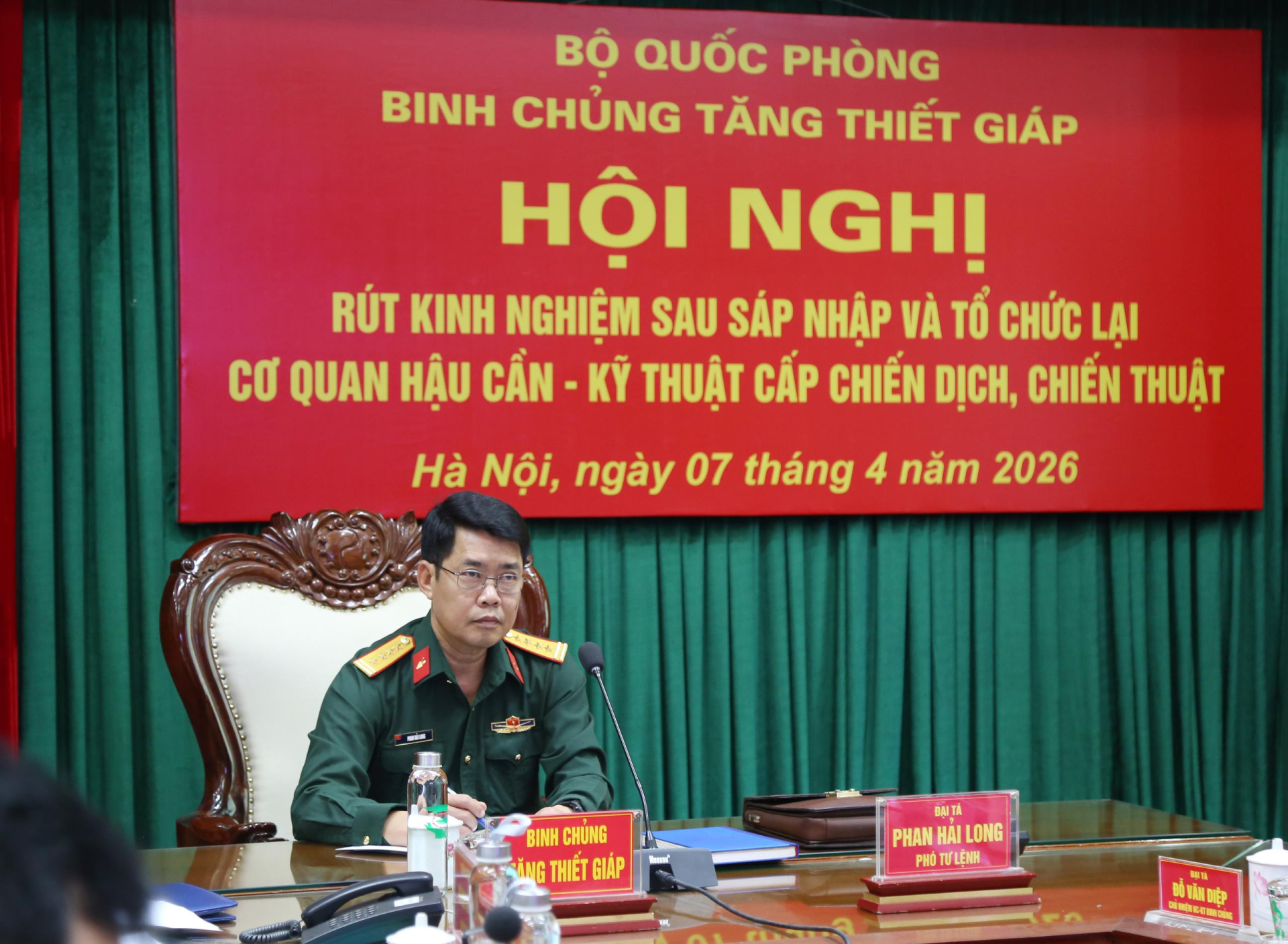 Hội nghị rút kinh nghiệm sau sáp nhập và tổ chức lại  cơ quan Hậu cần-Kỹ thuật cấp chiến dịch, chiến thuật